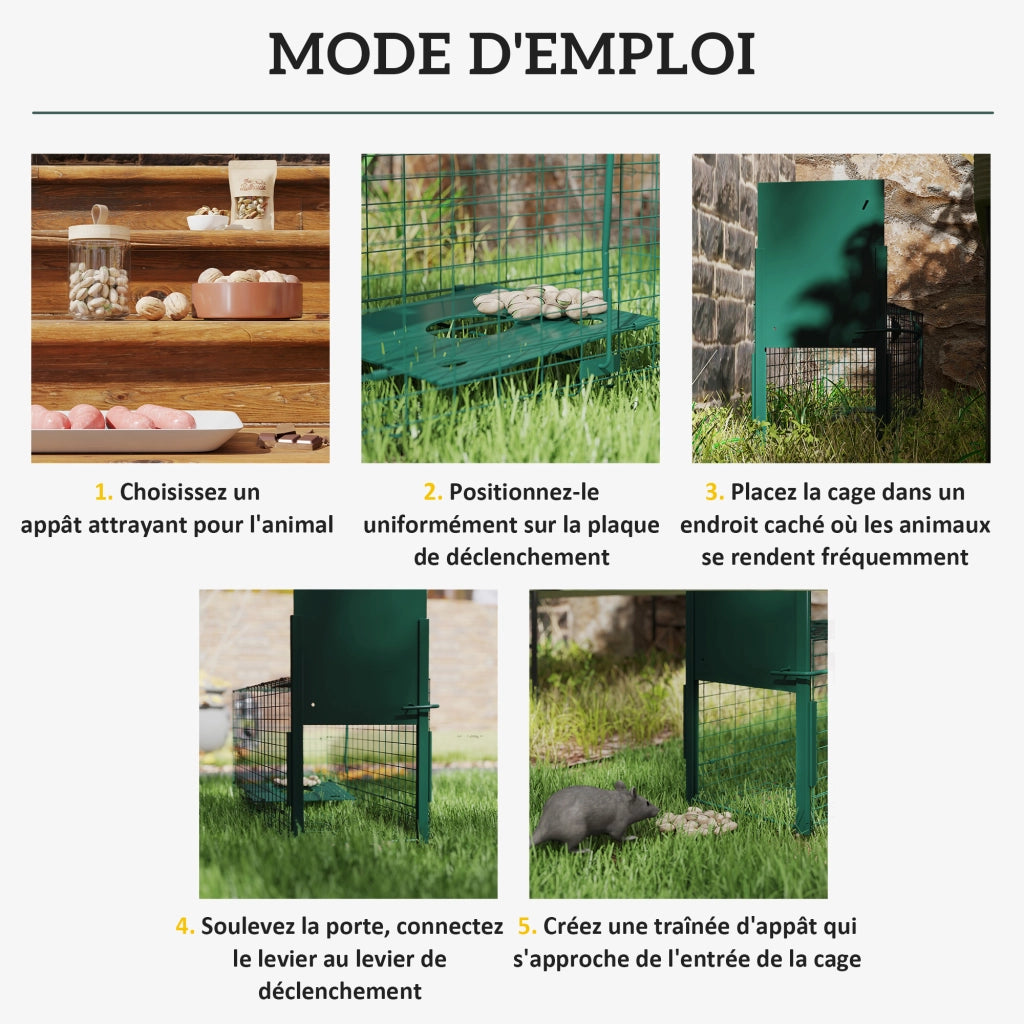 Gabbia per animali ¨C Minimal ¨C Verde 80x25x30 cm