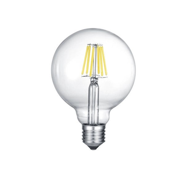 Lampadina LED sferica trasparente E27 6W 3000K Trio