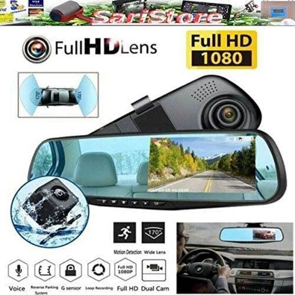 Trade Shop - Specchietto Camera Posteriore Hd Registratore Auto Specchio Retrovisore Q-a182 -