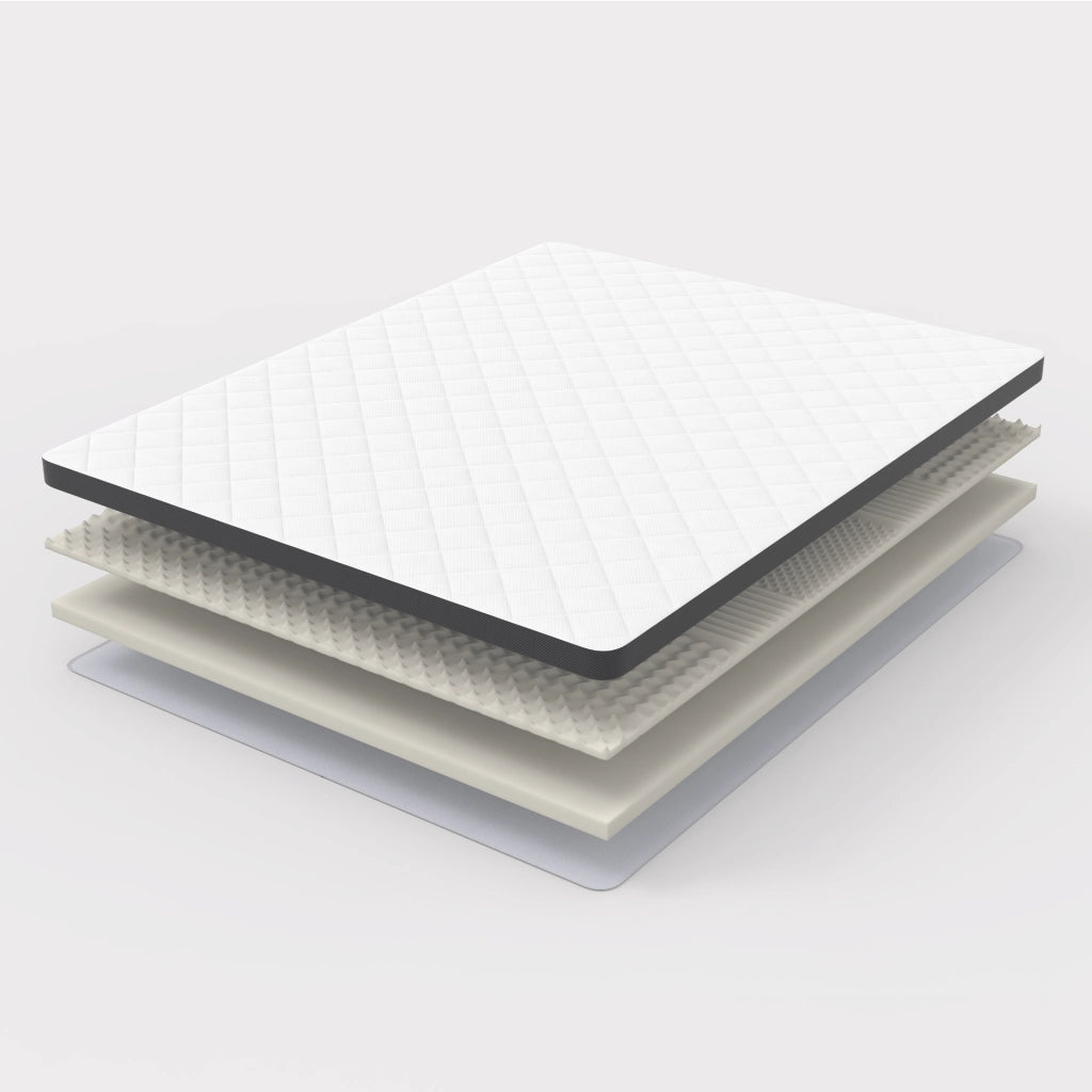 Materasso in schiuma 7 zone bianco 180x200 cm