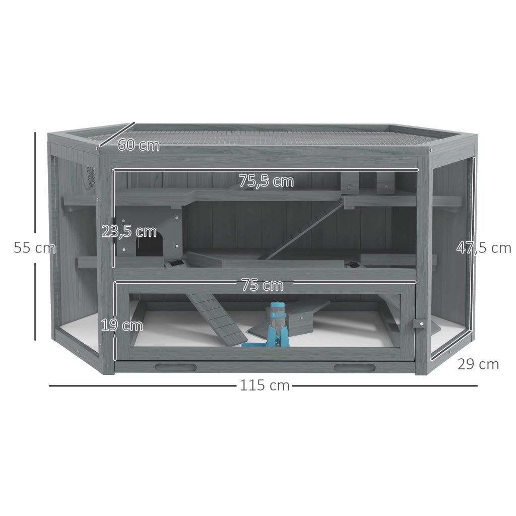 Gabbia per Criceti 3 Piani ¨C Minimal ¨C 115x60x55 cm