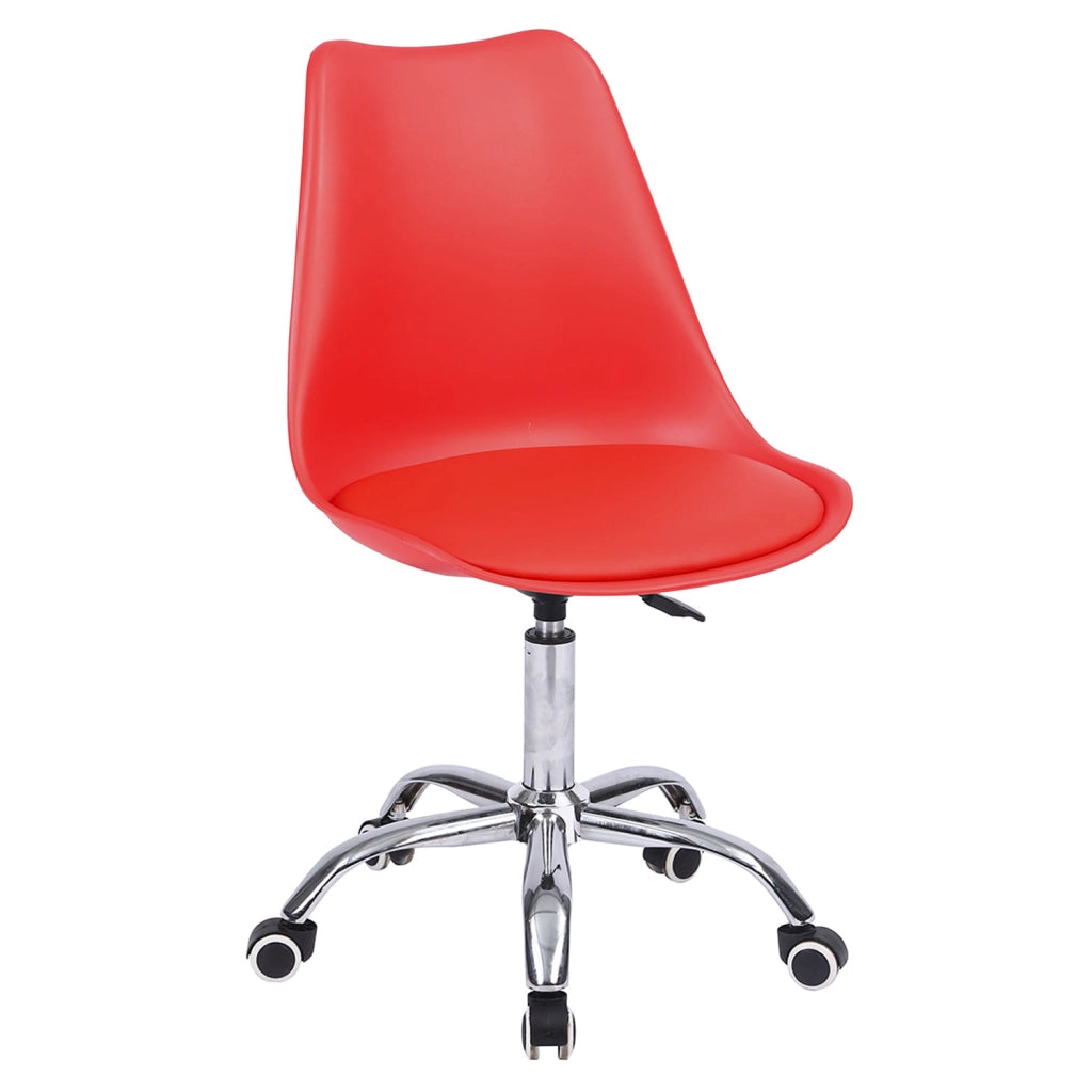 Sedia da ufficio regolabile in altezza ANNE rossa