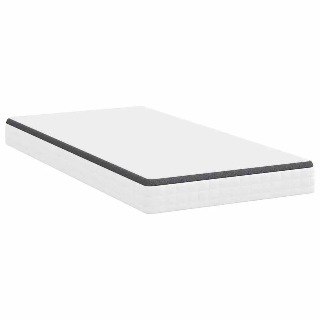 Materasso-Materasso per letto Bianco e Grigio 100 x 200 cm Molla Bonell