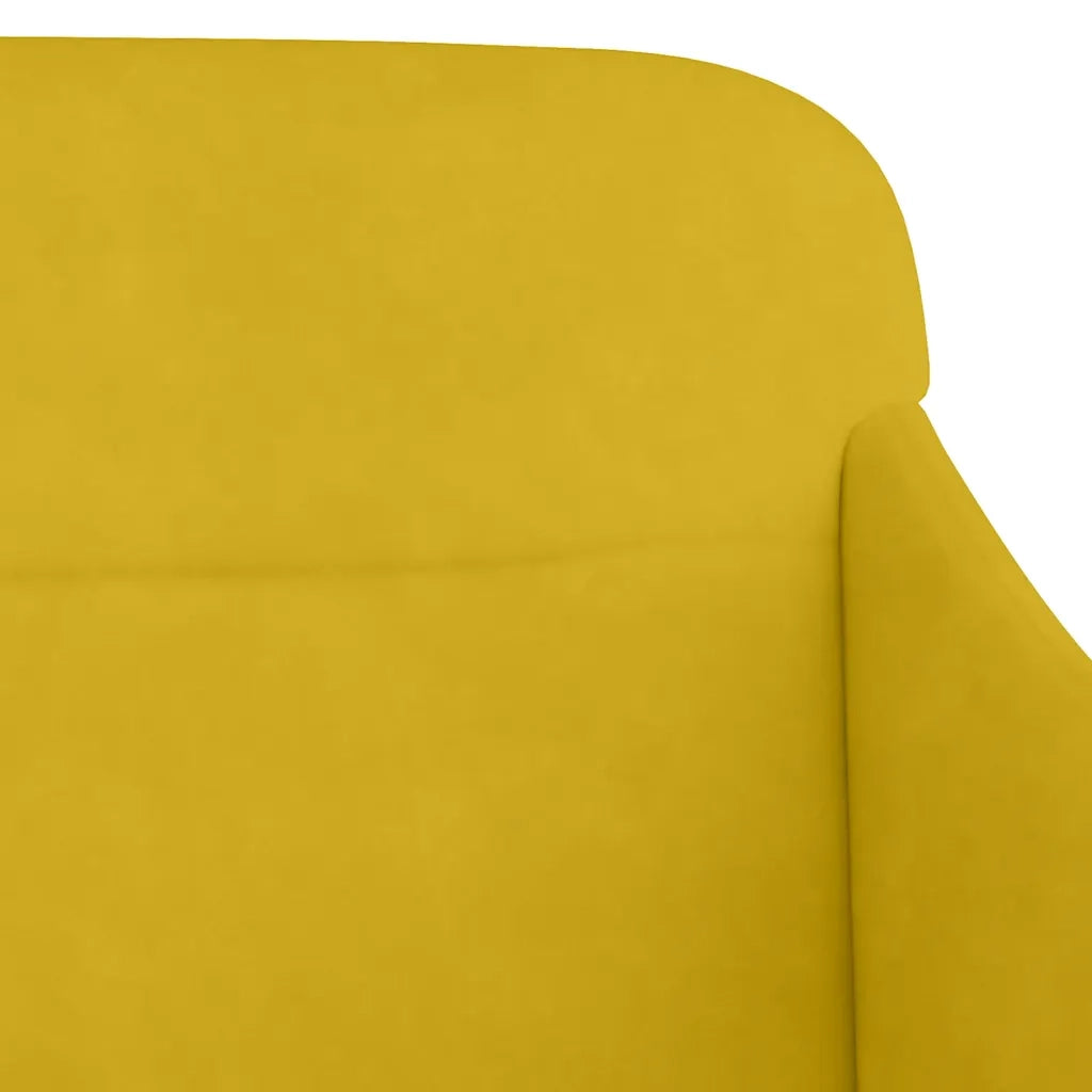 Panca Gialla 110x76x80 cm in Velluto 351450