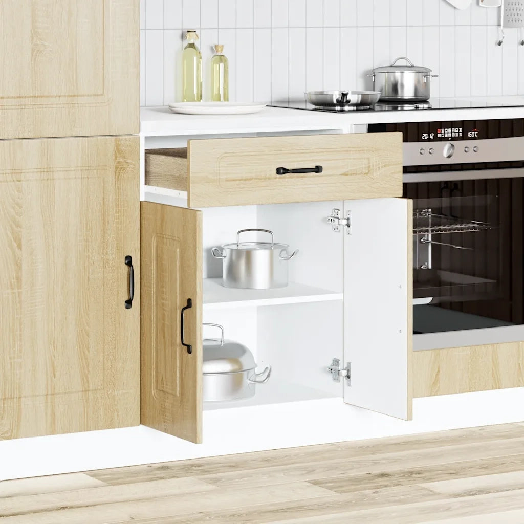 Pensile da cucina | Base da Cucina Kalmar Rovere Sonoma in Legno Multistrato
