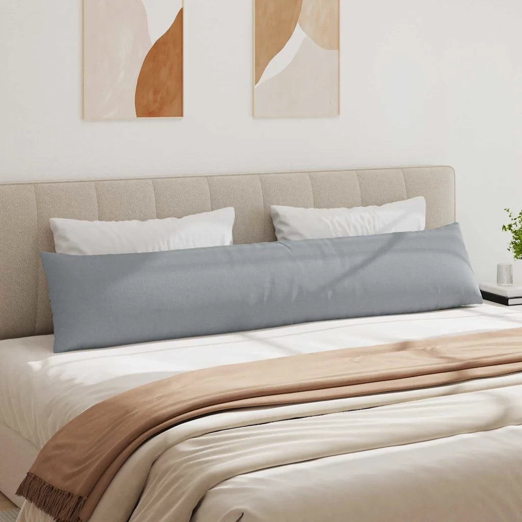 Cuscini da Divano 2 pcs Grigio chiaro 200 x 40 cm Tessuto 42013868