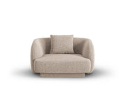 Cosmopolitan Design - Poltrona "Tulum" in ciniglia beige 