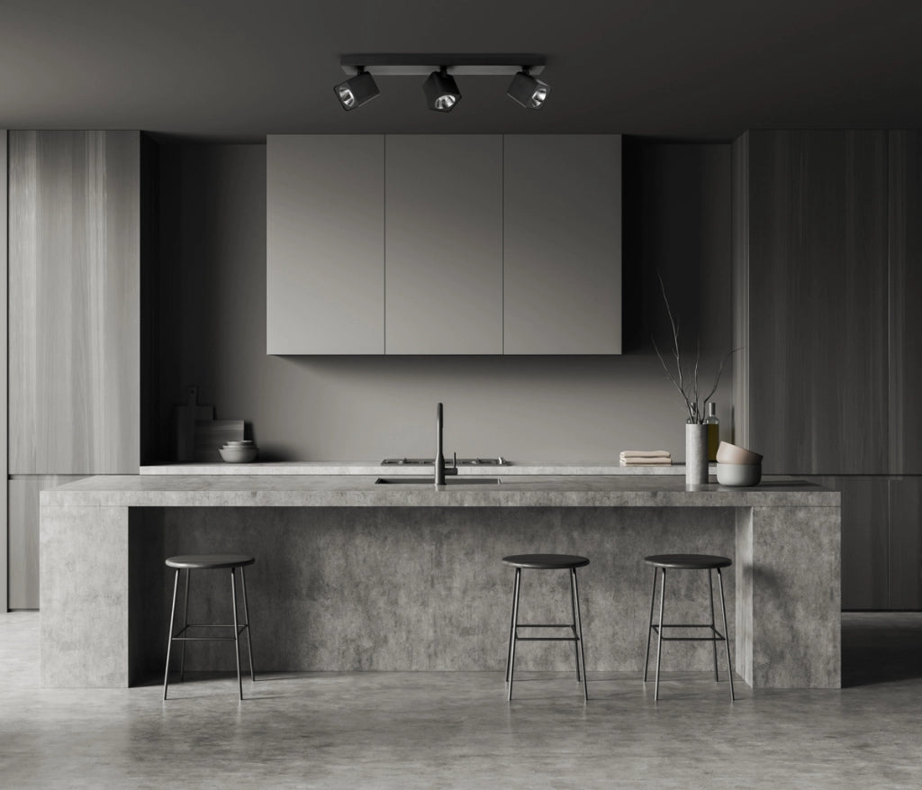 Faretto soffitto moderno 3 luci nero LED 15W Aveiro