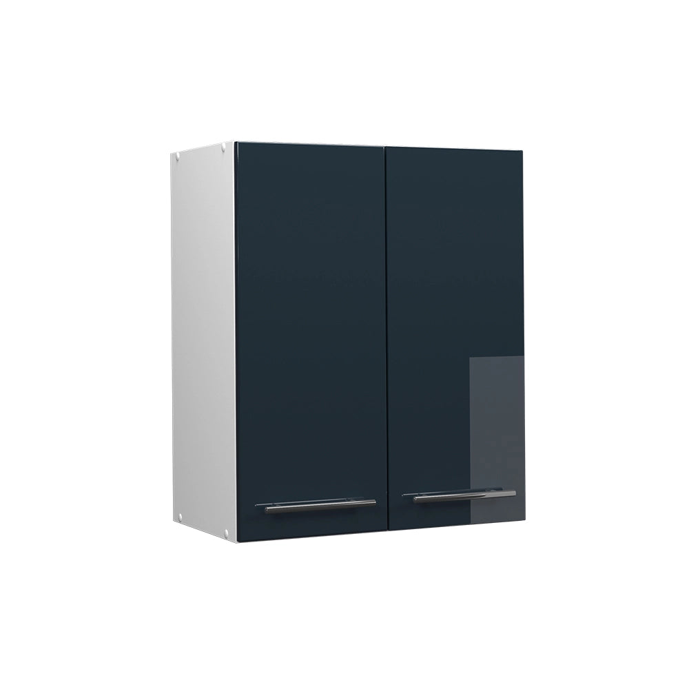Pensile da cucina Fame-Line Blu scuro lucido/Bianco 60 cm Vicco