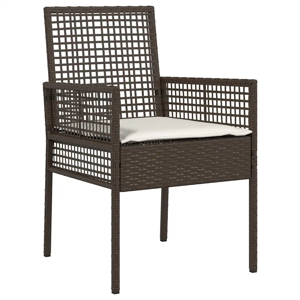 Set Bistro da Giardino 3 pcs Marrone polyrattan 3334956