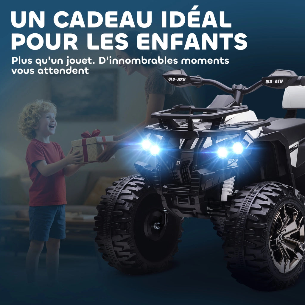 Quad elettrico per bambini ¨C zephmum ¨C bianco e nero