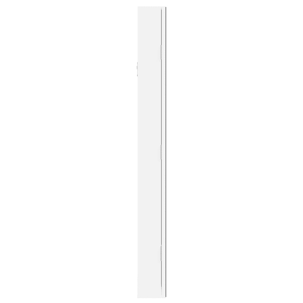 Armadio Portagioie a Specchio con Luci LED a Parete Bianco CFW8164813