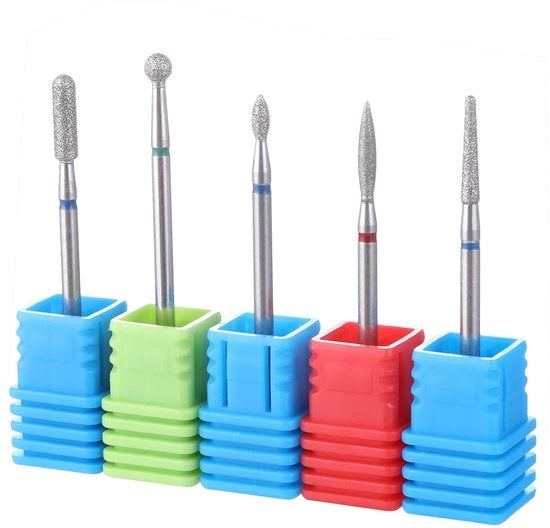 Kit di boratura per unghie a 5 pezzi - Boratura professionale - Acciaio inossidabile - Per unghie a gel/acrilico - Manicure multifunzionale - Sbiancamento manuale - Boratura per unghie