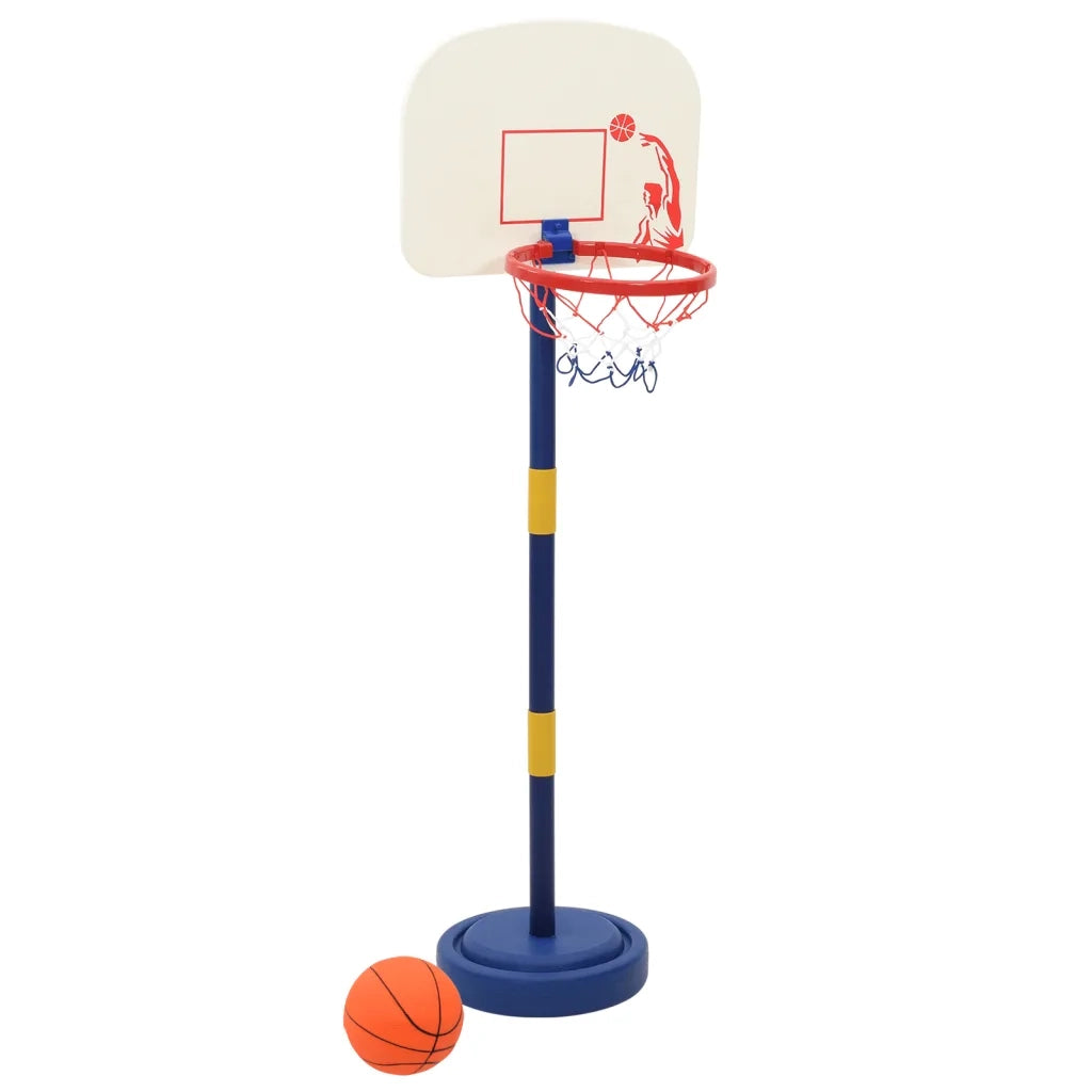 Stand da Basket con Palla e Pompa Regolabile Altezza 90/121 cm CFW2285612
