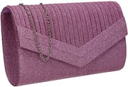 Borsa Clutch per donne in lilla