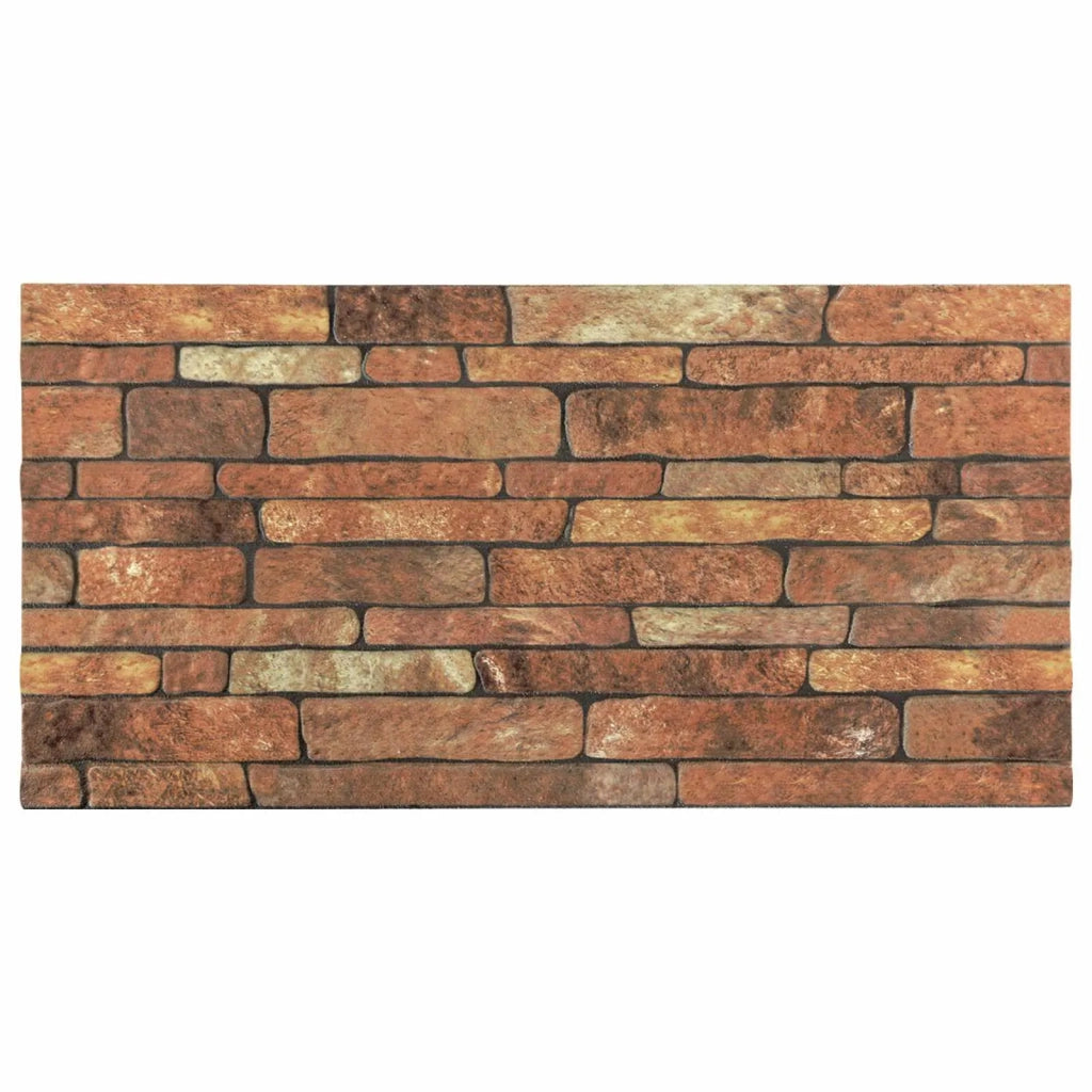 Pannelli da parete 10 pz 100 x 50 cm Marrone e bianco 42046094