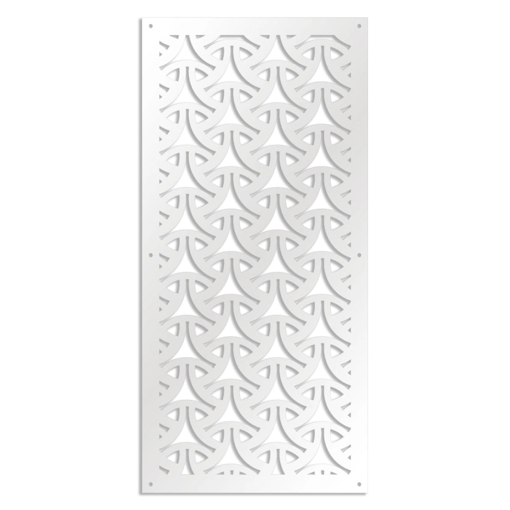 WEAVING - Pannello in PVC traforato - Parasole Misura: 47x94 cm, Colore: bianco