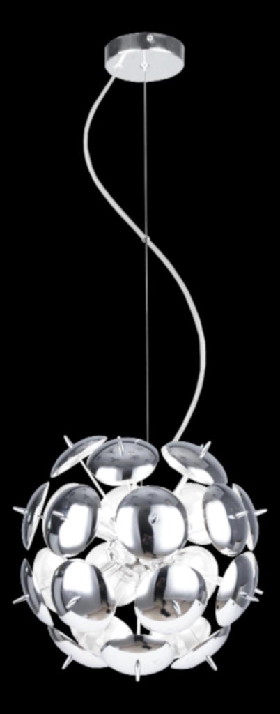 Lampadario Lampex Muskat 8 luci cromato Ø36cm moderno E14