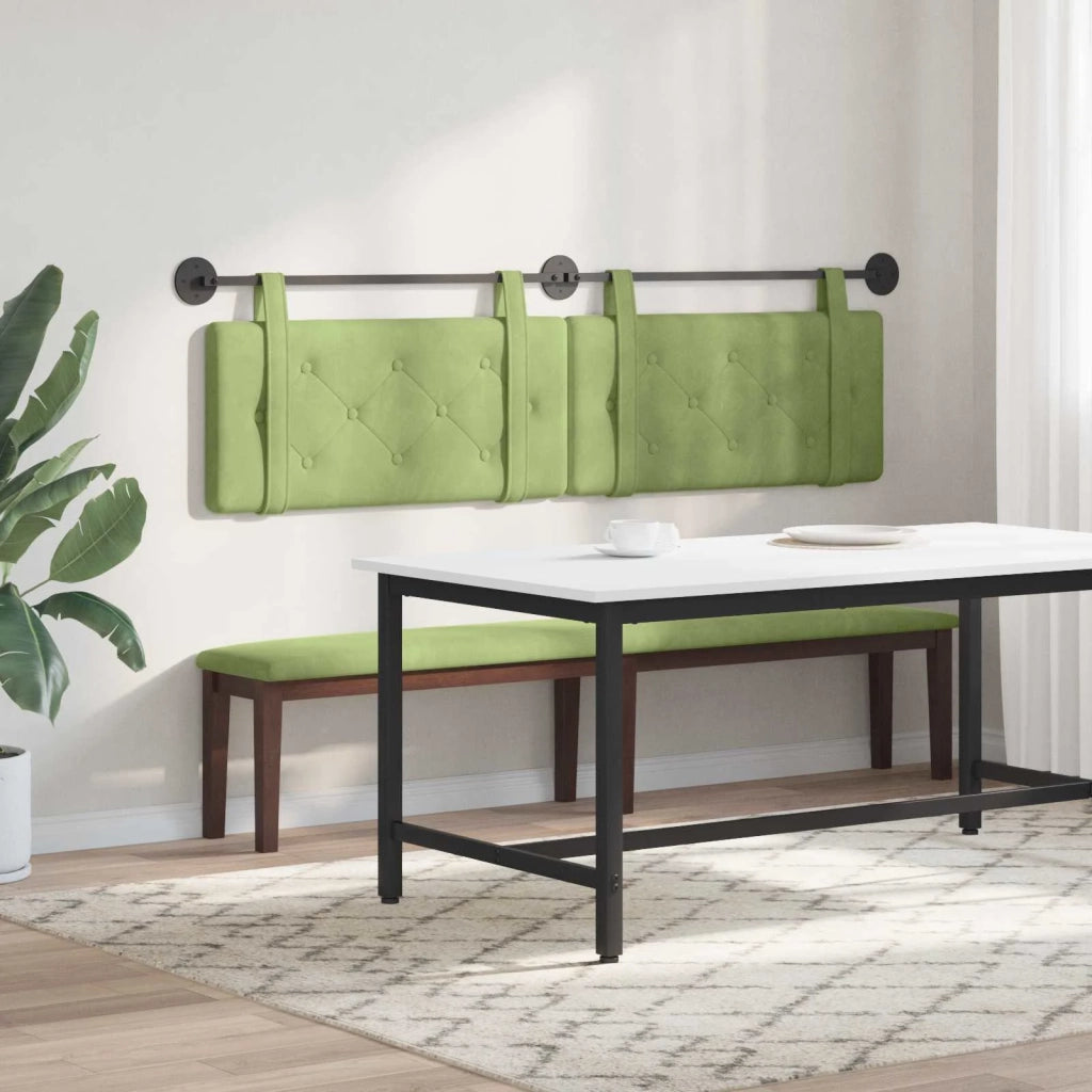Testiera | Testata sospesa Verde chiaro Velluto