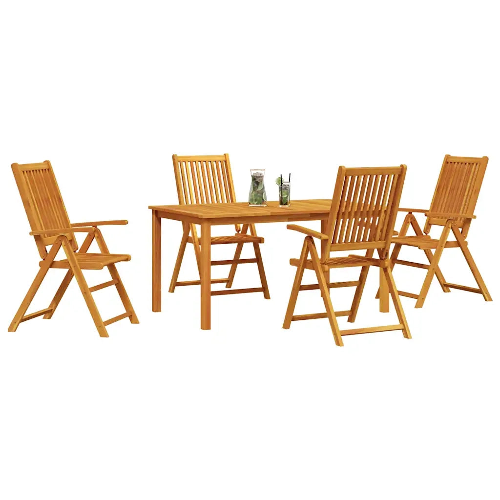 Set da Pranzo per Giardino 5 pcs Marrone 3375619