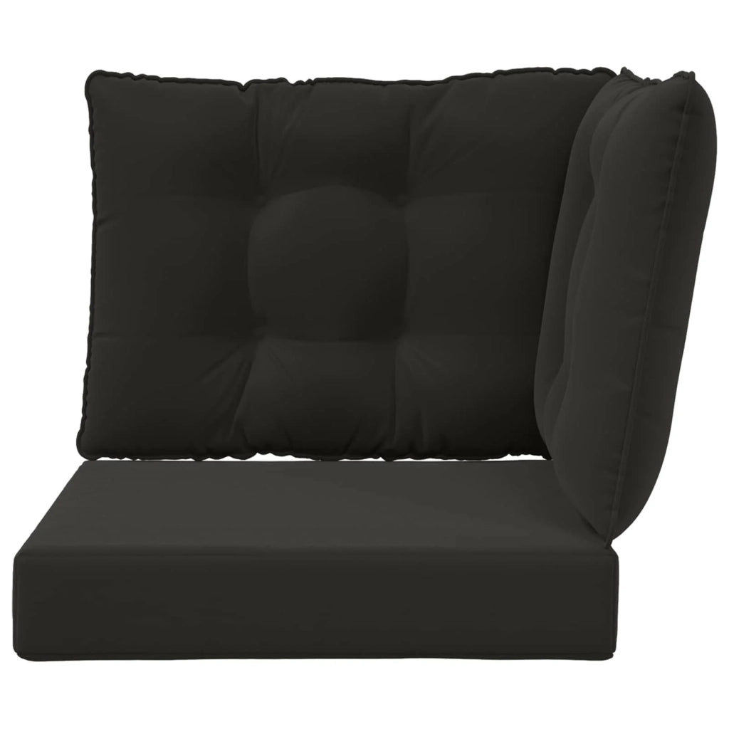 Cuscino per divano da esterno 3 pz | Cuscini per sedie Nero Poliestere