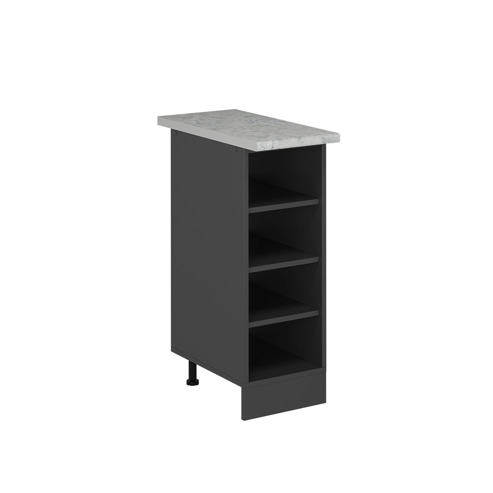 Vicco Scaffale da cucina Antracite 30 cm PL Marmo