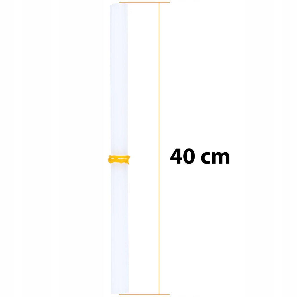 Bastone di Saldatura PE Bianco – Polietilene 40 cm | Riparazione Plastica | Per Serbatoi, Paraurti, Contenitori, Tubi