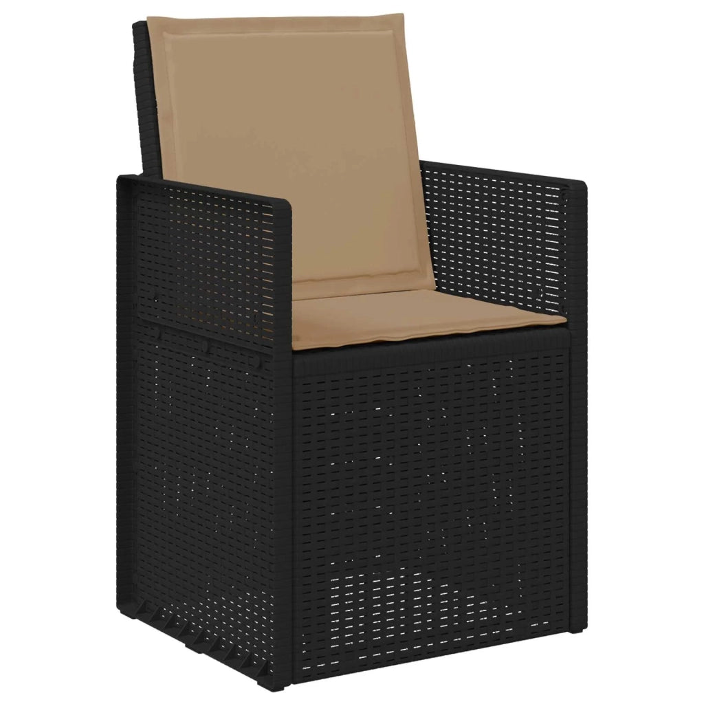 Set da Pranzo per Giardino 5 pcs Antracite e Tortora PP 3430057