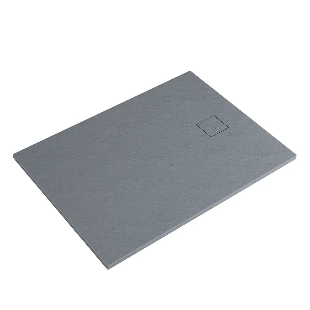 Piatto doccia 90x110 cm colore grigio effetto pietra | Samos