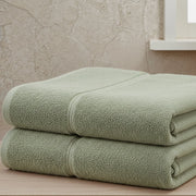 Sanonefa, set di Asciugamani 100% Cotone set da 2, Verde Menta