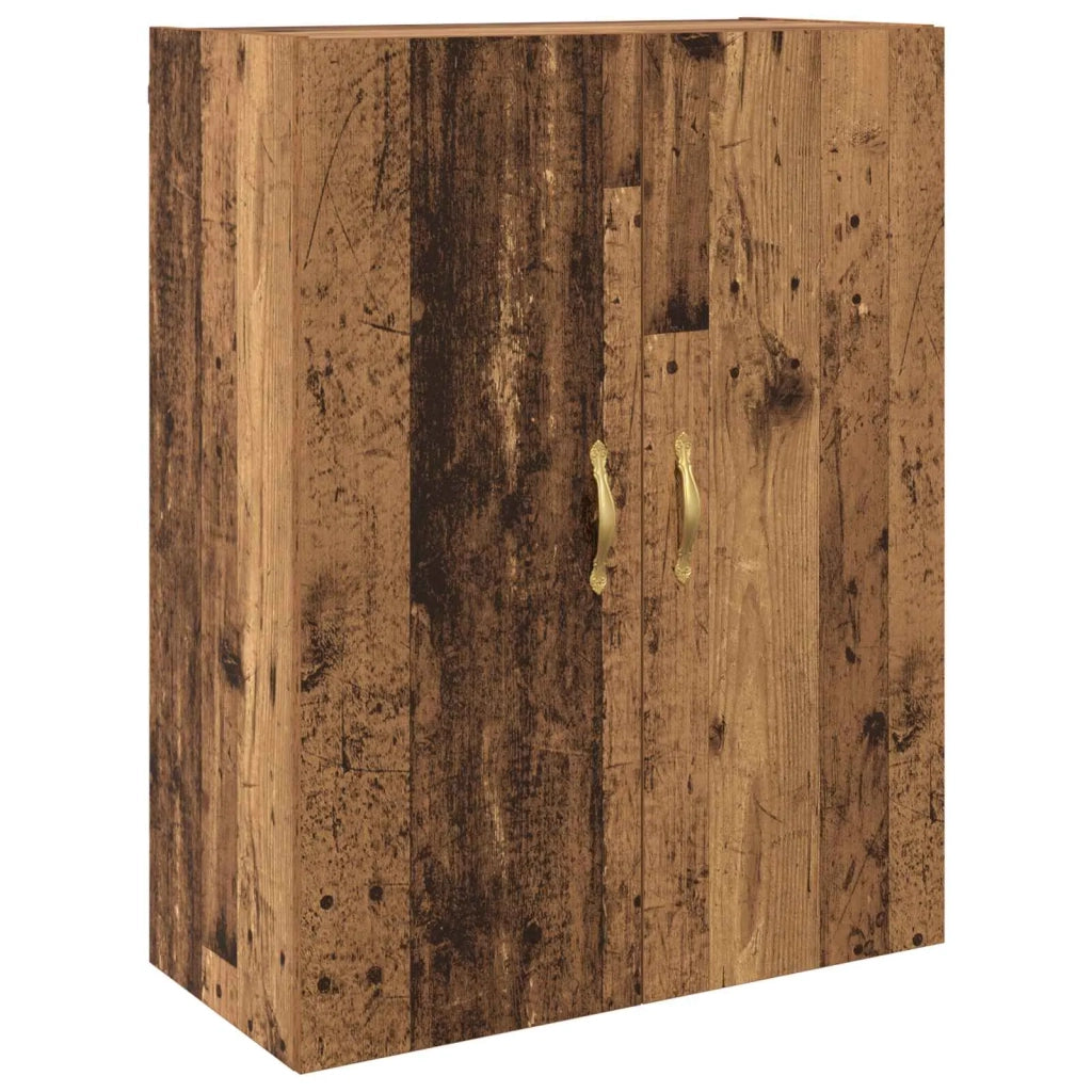 Mobiletto a muro 2 pcs Legno vecchio 69,5 x 34 x 90 cm 3394518
