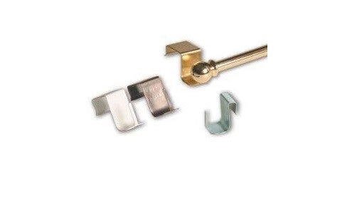 Gancio Bastoni Bacchette per tende infissi alluminio 4 pezzi