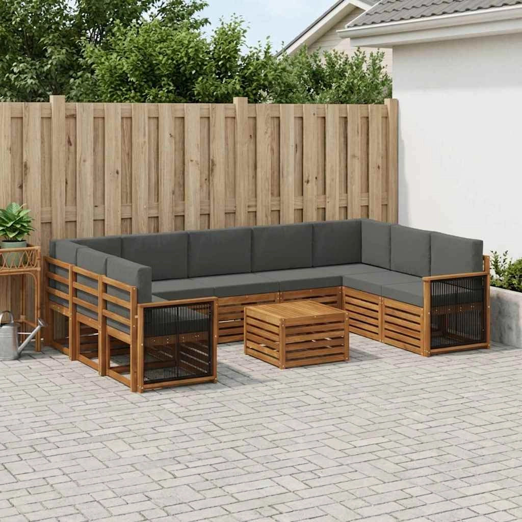 Set divani Legno di Acacia Massello 3384863