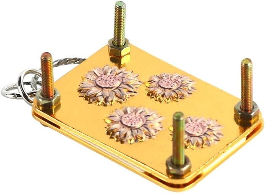 Set di conservazione di fiori miniaturi in metallo - 3,5 x 5 cm - per appassionati di natura