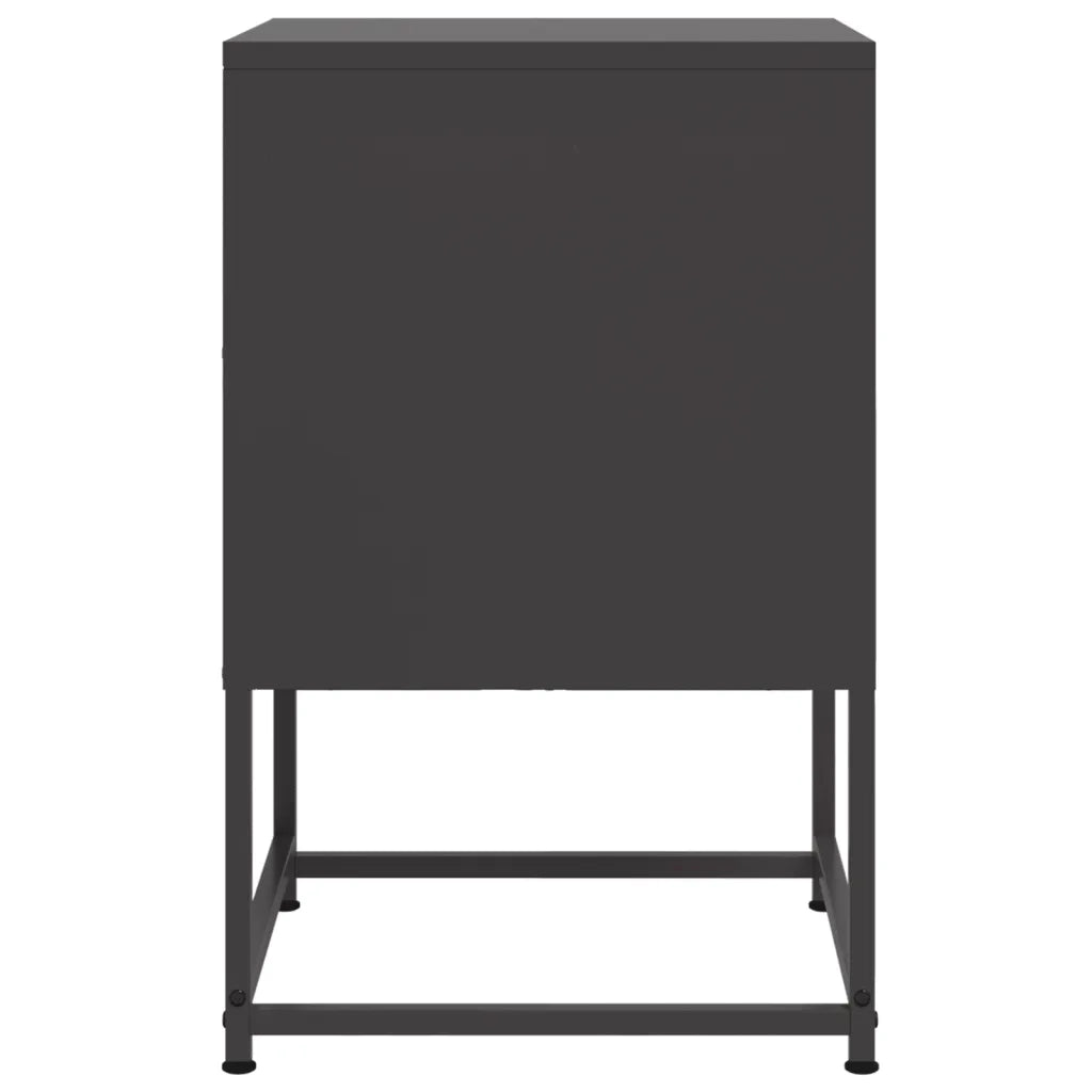 Comodino Nero 36x39x60,5 cm in Acciaio 846446