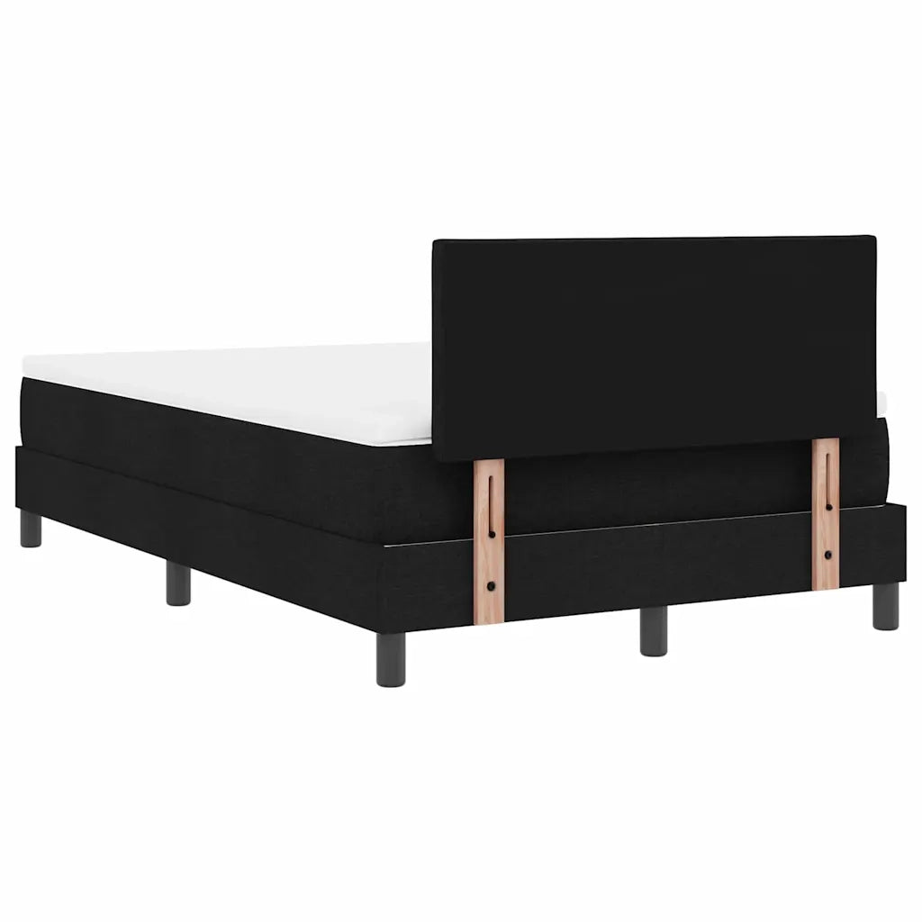 Letto a molle con cuscino Nero 120 x 200 cm Tessuto 3338757