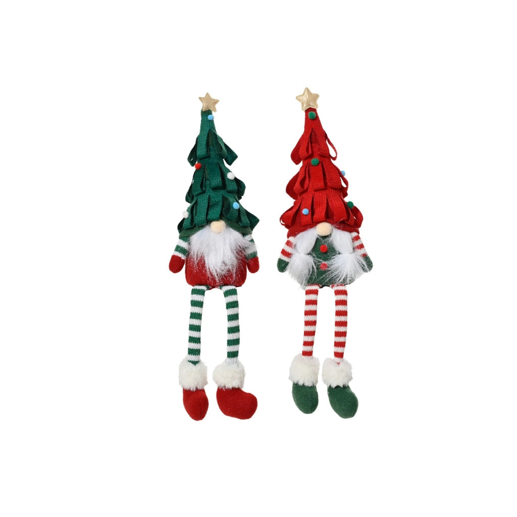 Gnomo ass c/cappello albero 15x9xH45cm