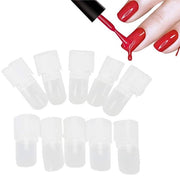 Protezione per unghie - Set di 10 applicatori - Protezione per unghie - Materiale plastico - Translucido - Protezione per unghie - Prevenire la smaltatura - Proteggi le tue unghie