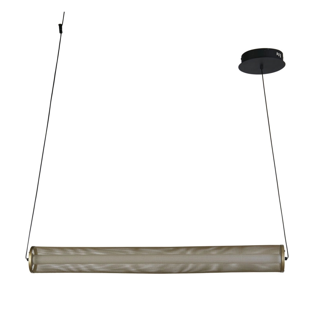 Ciondolo LED Thread maglia oro e nero opaco