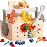 Cassetta di giochi per bambini, gioco con viti e bulloni per assemblare per l'educazione precoce, allenamento della fine motoria, giocattoli in legno.