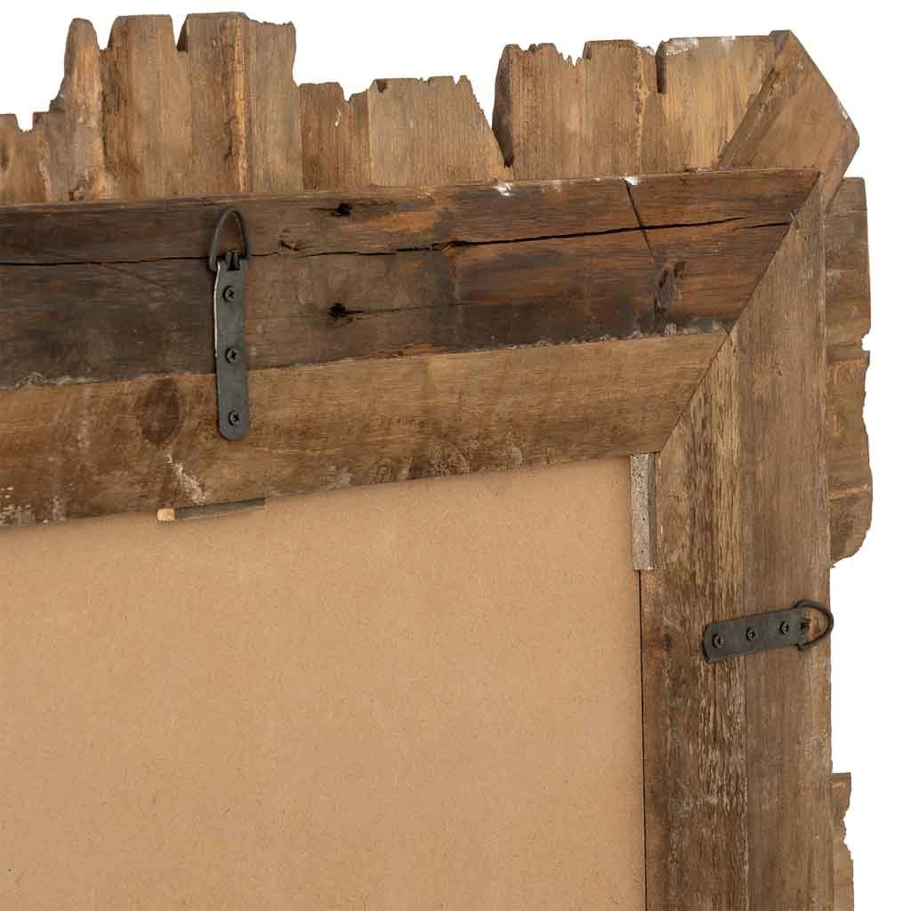 Specchio in legno 91x109x03,5h cm