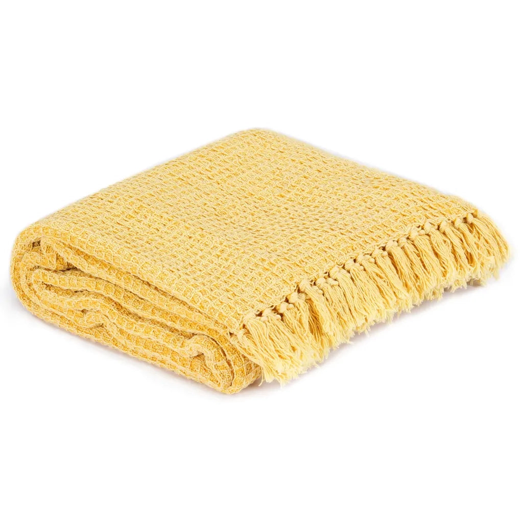 Copriletto in Cotone 160x210 cm Giallo Senape 133762