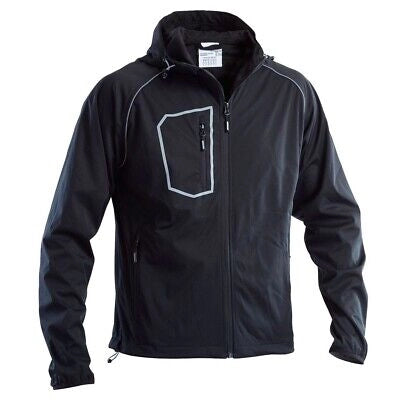 GIUBBINO SOFTSHELL CON CAPPUCCIO 'FASTEN' NERO Tg. XL (56-58)
