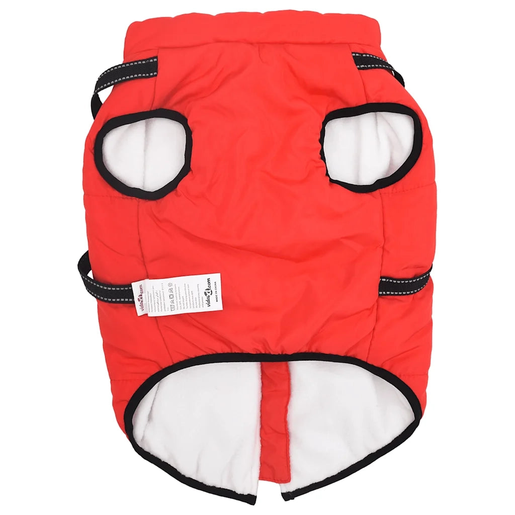Cappotto Cani Imbracatura Impermeabile Riflettente Rosso L44 CFW7988943