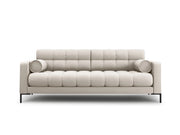Cosmopolitan Design - Divano "Bali" 3 posti in tessuto strutturato beige 