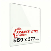 559 x 377 x 4 mm - Vetro per stufa a legna - vetro camino di ricambio - vetro per caminetto resistente al fuoco - France Vitre