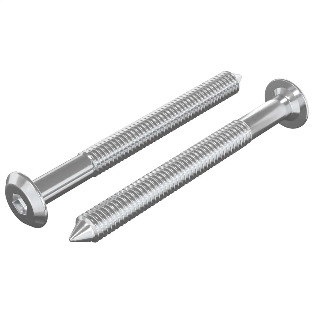 Viti per mobili 2 pcs Argento M6 x 60 mm Acciaio 864394