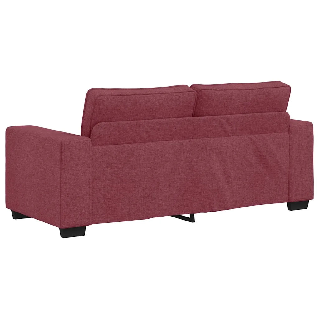 Divano a 2 Posti Rosso Vino 180x77x82 cm in Tessuto 4105169