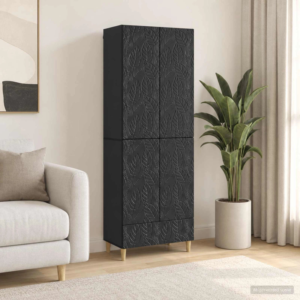 Set di armadi 2 pz Nero Legno ingegnerizzato 3416692