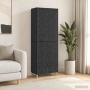 Set di armadi 2 pz Nero Legno ingegnerizzato 3416692